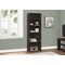 Monarch Specialties Bookshelf, Bookcase, 6 Tier, 72"H, Office, Bedroom, Laminate, Brown, Transitional I 7467 - alternate 5